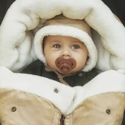 Babymössa Vintage Varmfodrad - Alcantara