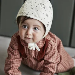 Babymössa Vintage Varmfodrad - Monogram