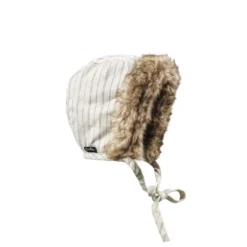 Babymössa Vintage Varmfodrad - Pinstripe