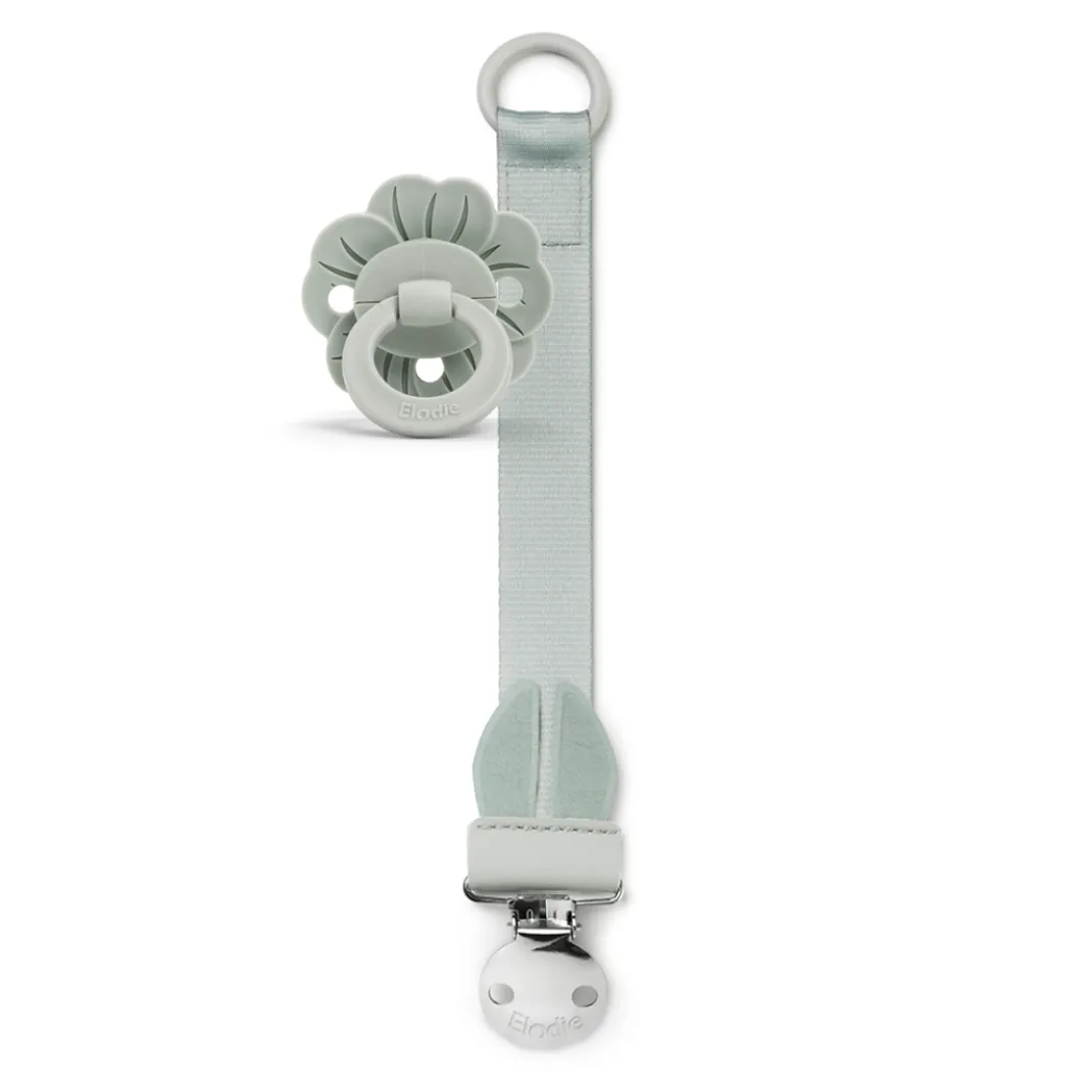 Binky Bloom Napp & Napphållare Set - Mineral Green