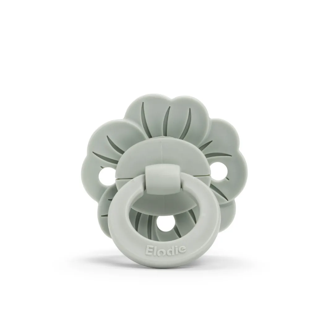 Binky Bloom Napp & Napphållare Set - Mineral Green