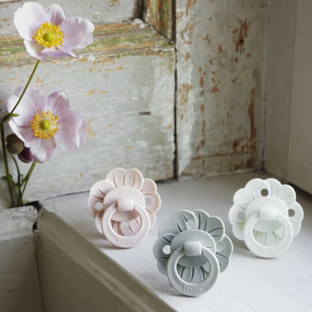Binky Bloom Napp & Napphållare Set - Mineral Green