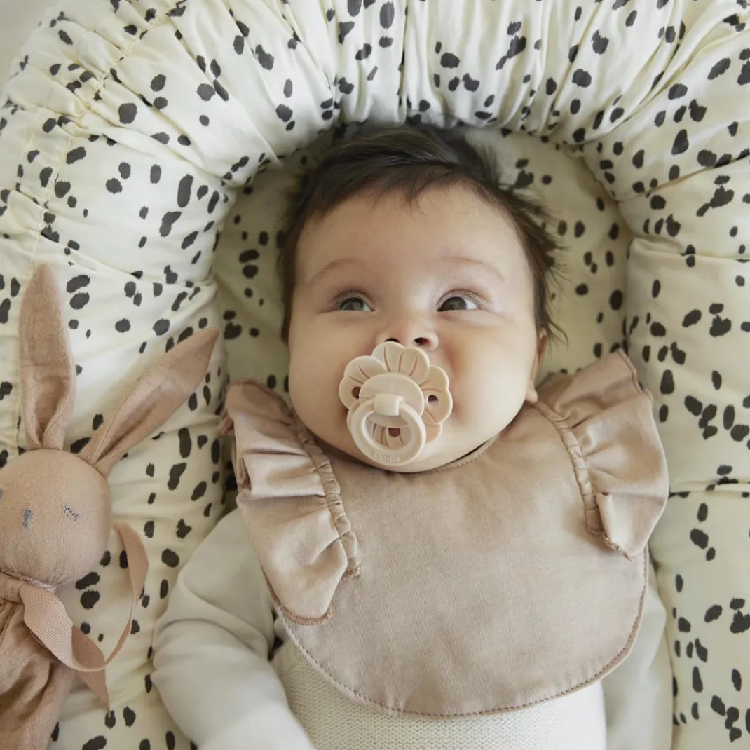 Binky Bloom Napp & Napphållare Set - Powder Pink