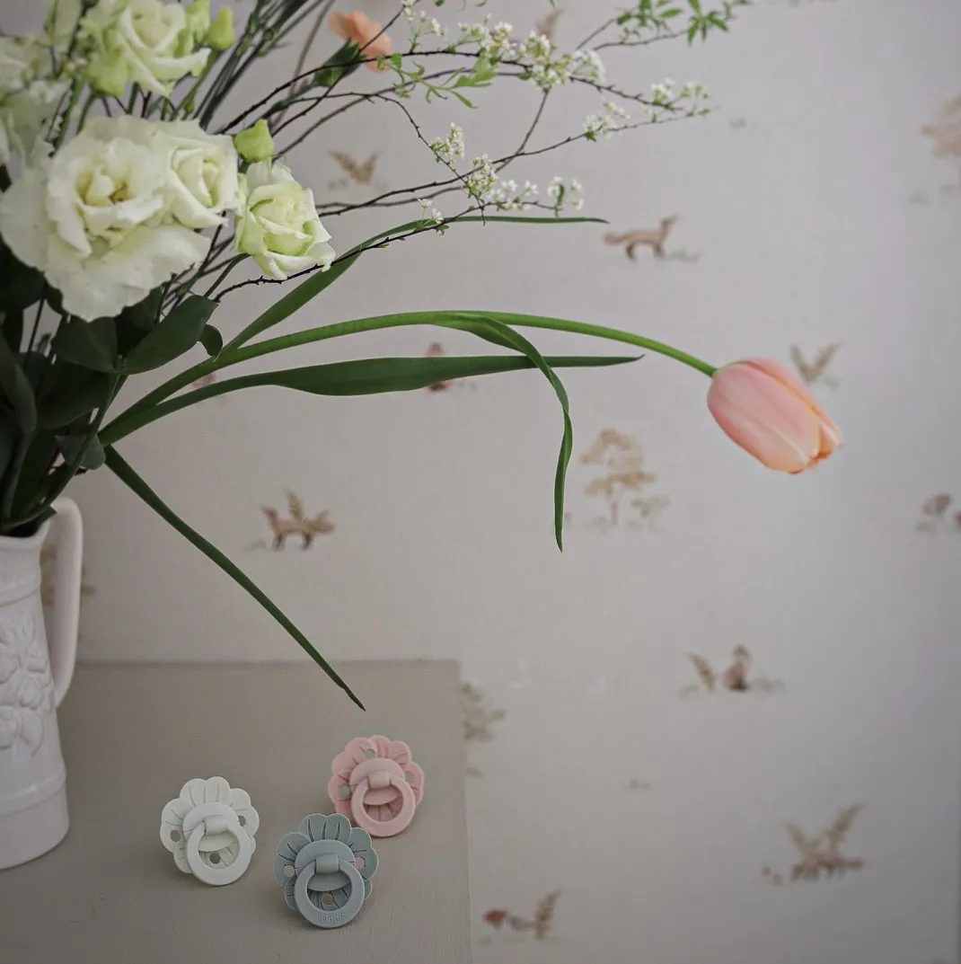 Binky Bloom Silikon 3+ mån - Powder Pink