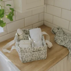 Diaper Caddy Set - Garden Leo Toile
