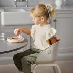 Elodie GRACE Barnstol & Babysitter Set - Vanilla White