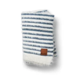Pälsmjuk Stickad Filt - Berry Blue