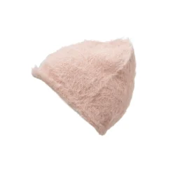 Pälsmjuk Stickad Mössa - Powder Pink