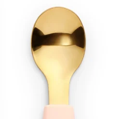 Silikonskål med sked - Rosy Bow