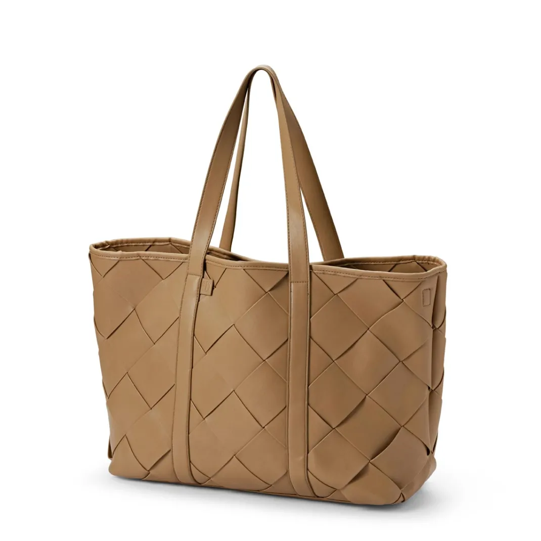Skötväska Braided Leather - Caramel Brown