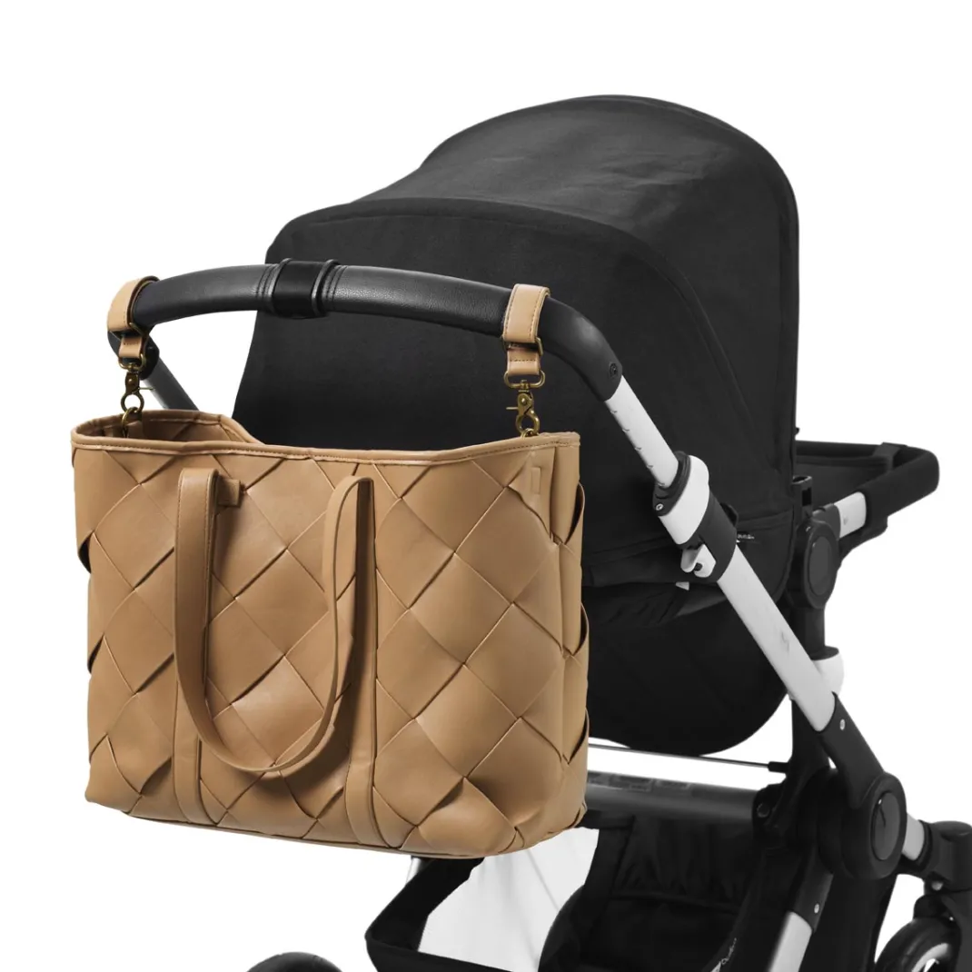 Skötväska Braided Leather - Caramel Brown