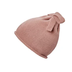 Stickad Mössa - Rosy Bow